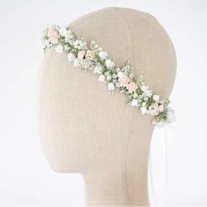 Lily of the Valley Pale Pink and White Flower Crown